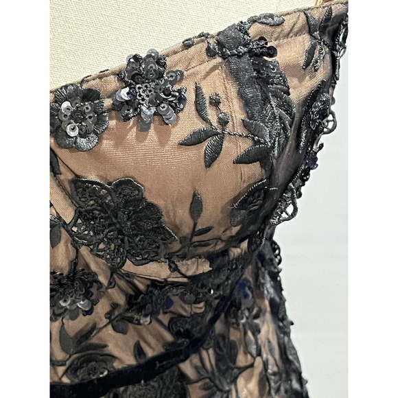 For Love & Lemons Beatrice Strappy Sequins Velvet Band Straps Mini Dress Sz Med - Picture 14 of 16